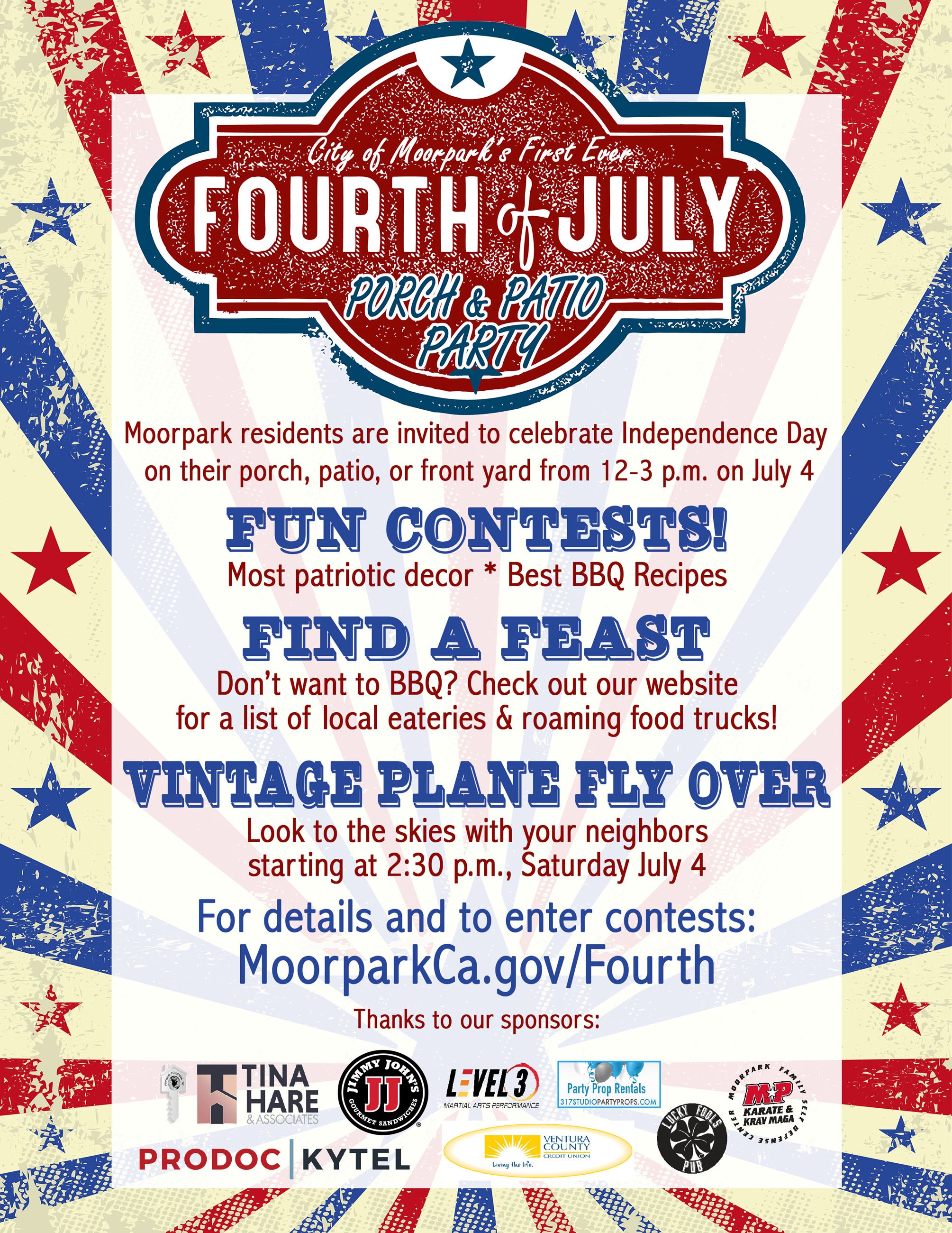 4th of July Event Flyer