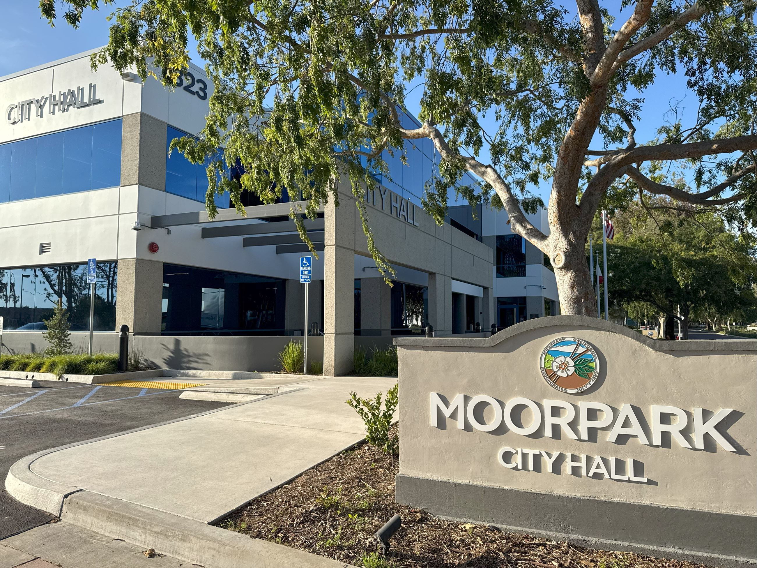 Moorpark City Hall Sign