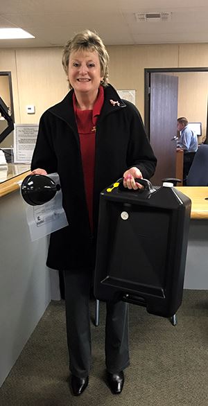 Free Used Oil Kits have a canister, filter bag, and funnel