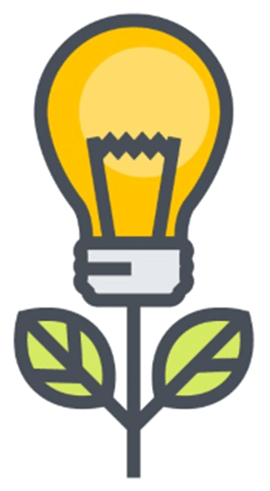 Environmental electric bulb icon
