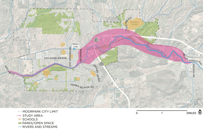 Arroyo Simi Trail Project Map