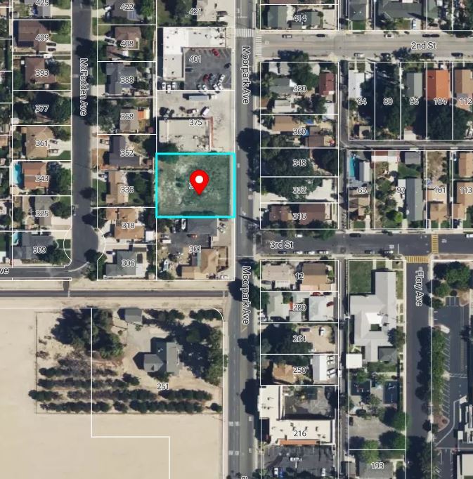 Aerial Image of 347 Moorpark