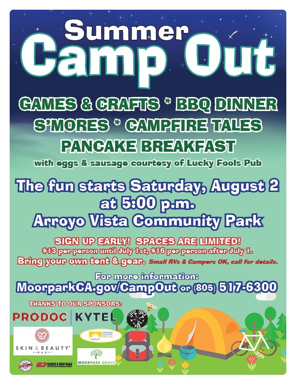 Summer Camp Out Flyer 2025